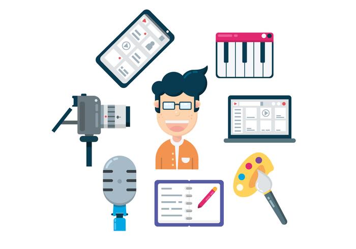 vector-artistic-content-creator-icons
