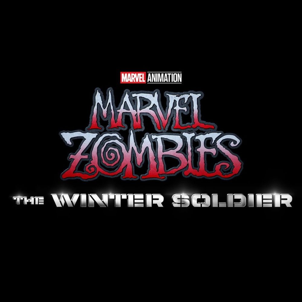 Logo for Marvel Zombies: The Winter Soldier, featuring stylized text with a dark background.
