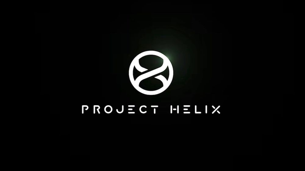 Logo of Project Helix featuring a modern design with a circular emblem and the text 'PROJECT HELIX' underneath, set against a black background.